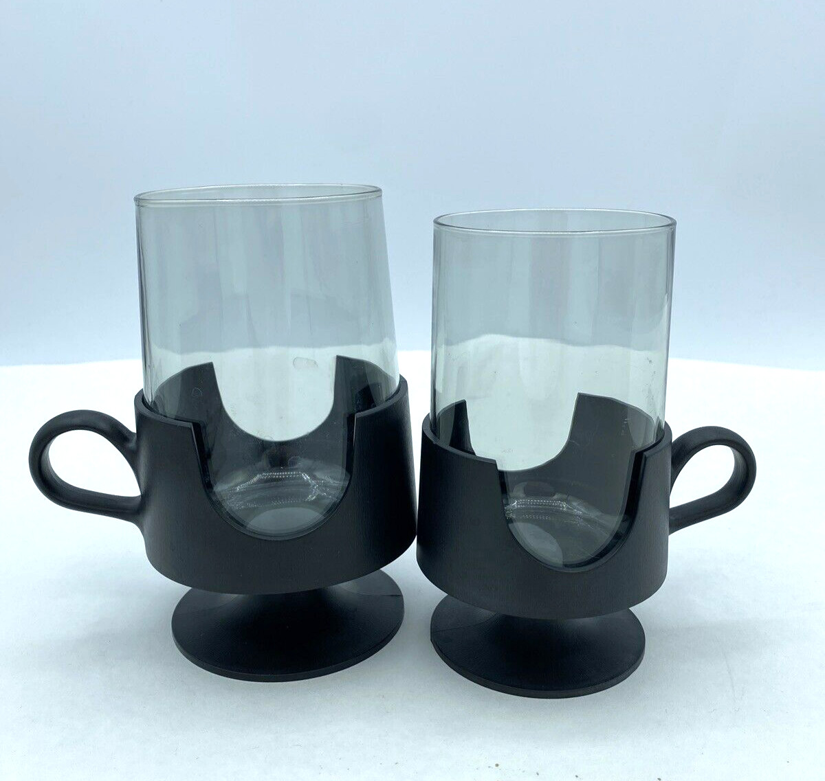 Set of 12 Vintage MCM Corning Glas-Snap Hot Cold Beverage Glasses 8oz & 10oz