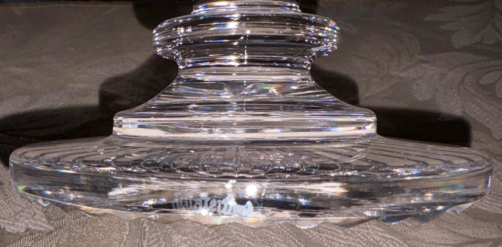 Vintage Waterford Crystal Castletown Footed Pedestal Centerpiece Bowl
