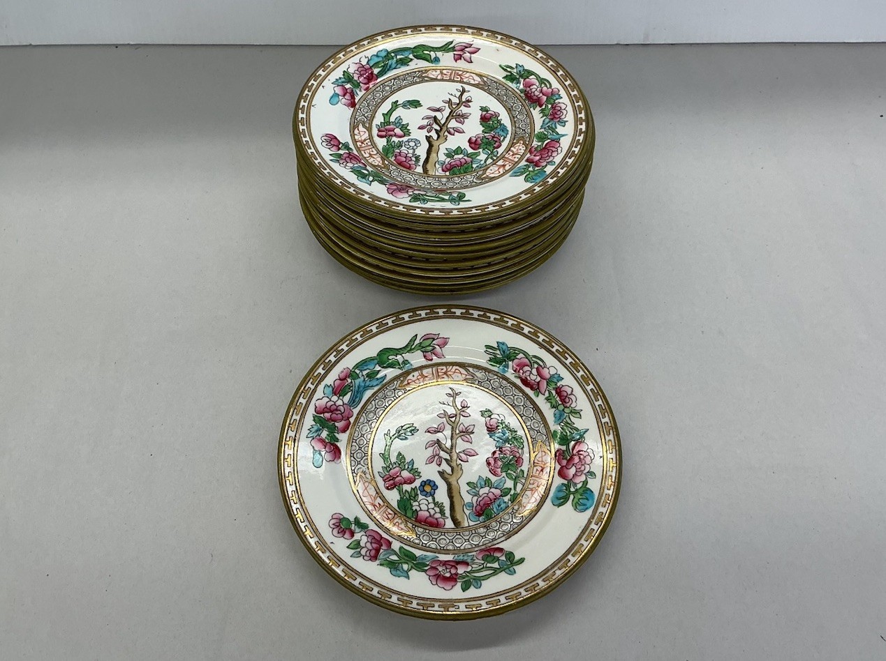 Anchor China India Tree Floral Blossom Set Of 12 6” Plates