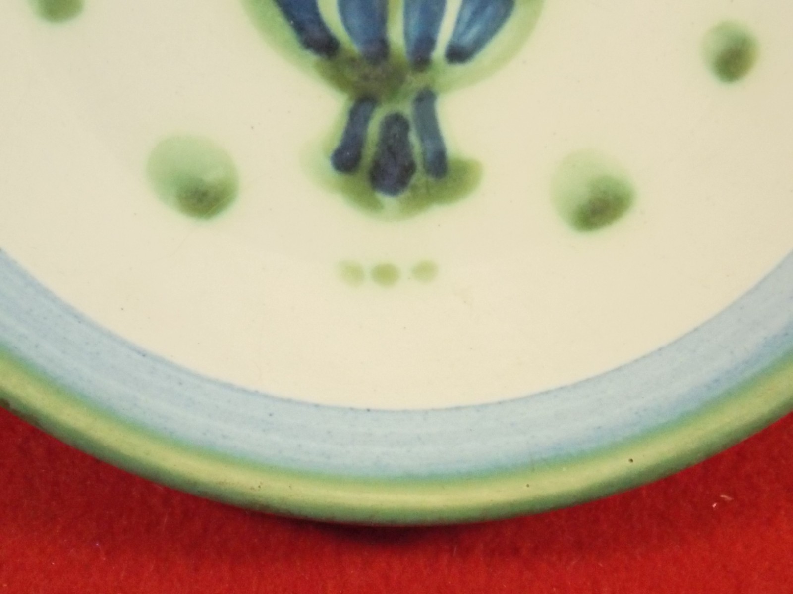 1950’s Single M.A.Hadley Pottery Signed Salad Plate 7 7/8″ Perfect!