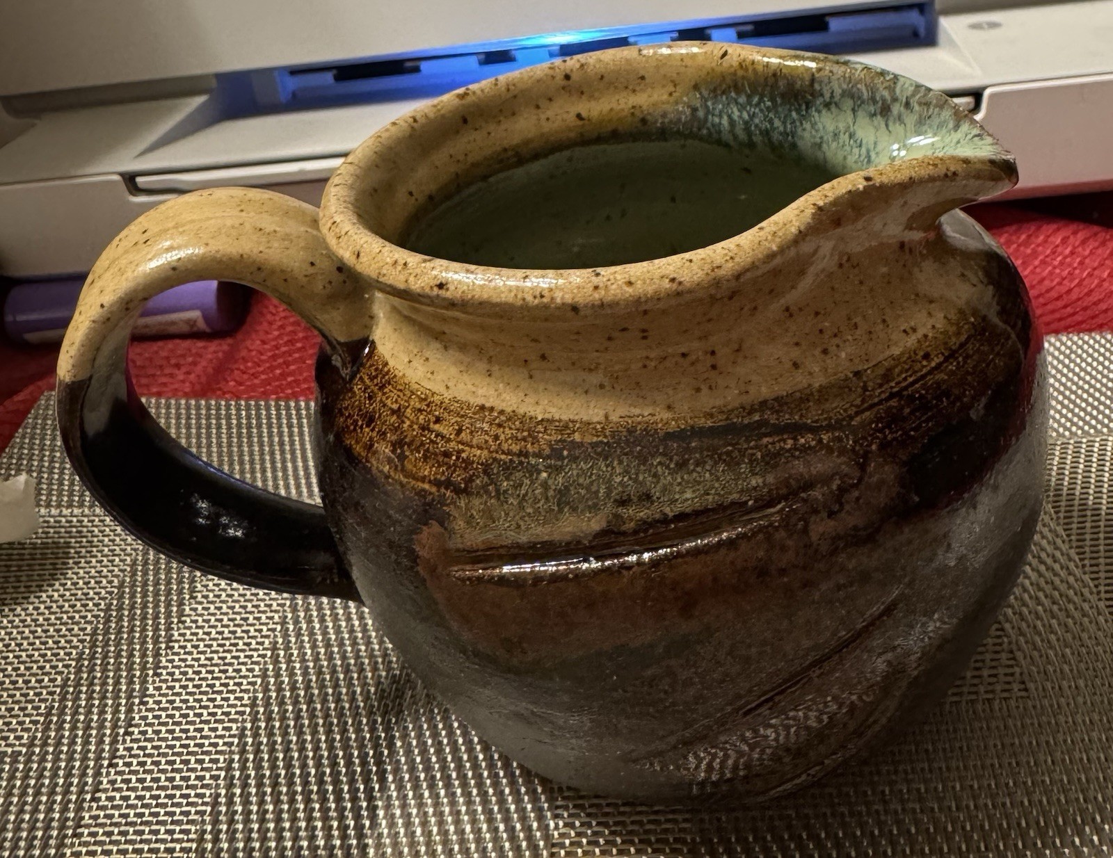 Handmade Studio Art Pottery Pitcher, 2012, Artist Signed