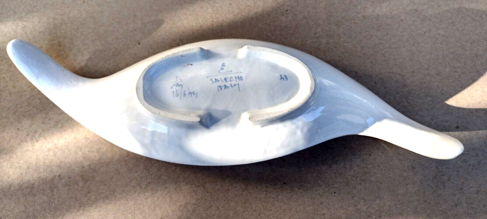 Ernestine Salerno, ITALY free form serving bowl / dish 1954