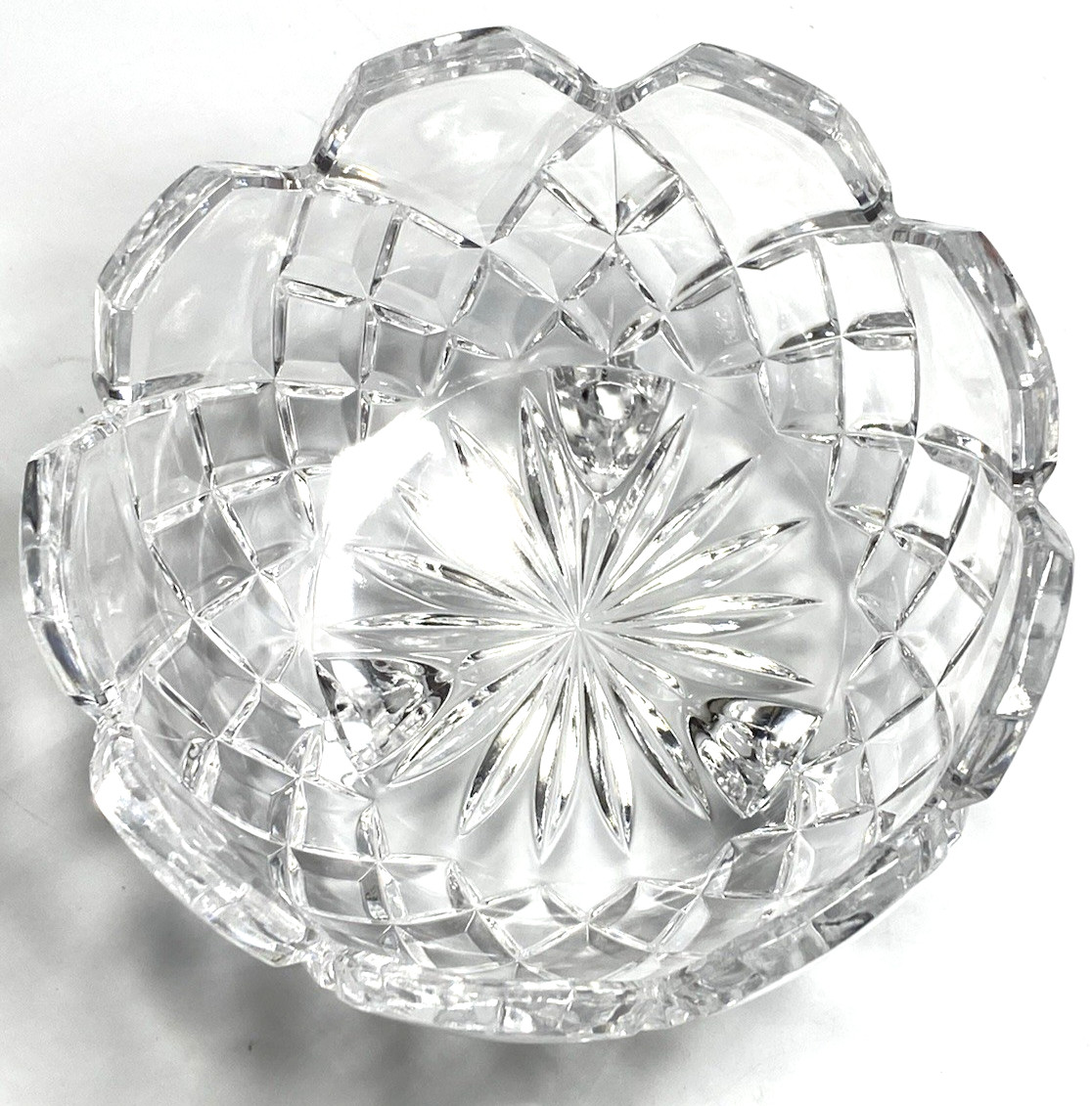 Pretty Three Footed Lead Crystal/Glass? Candy Dish/Bowl