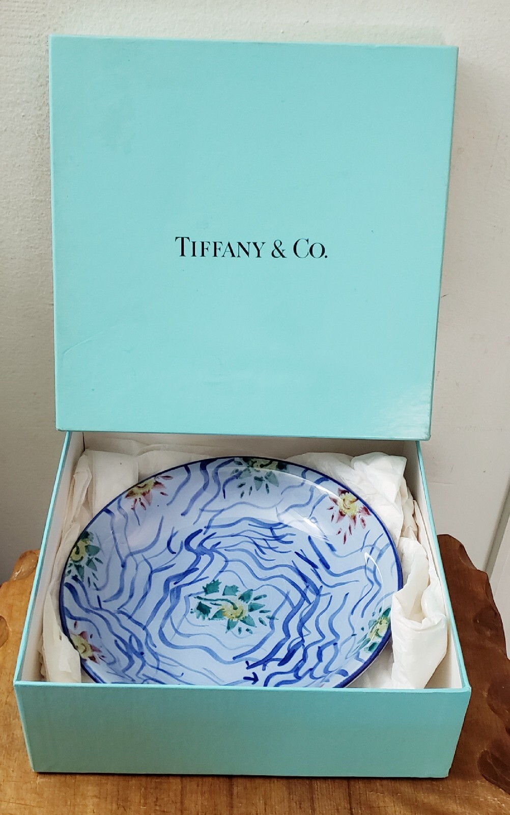 1994 Tiffany & Company ALFAMA Made In England Pasta Porcelain 8 Inch 750ml Bowl