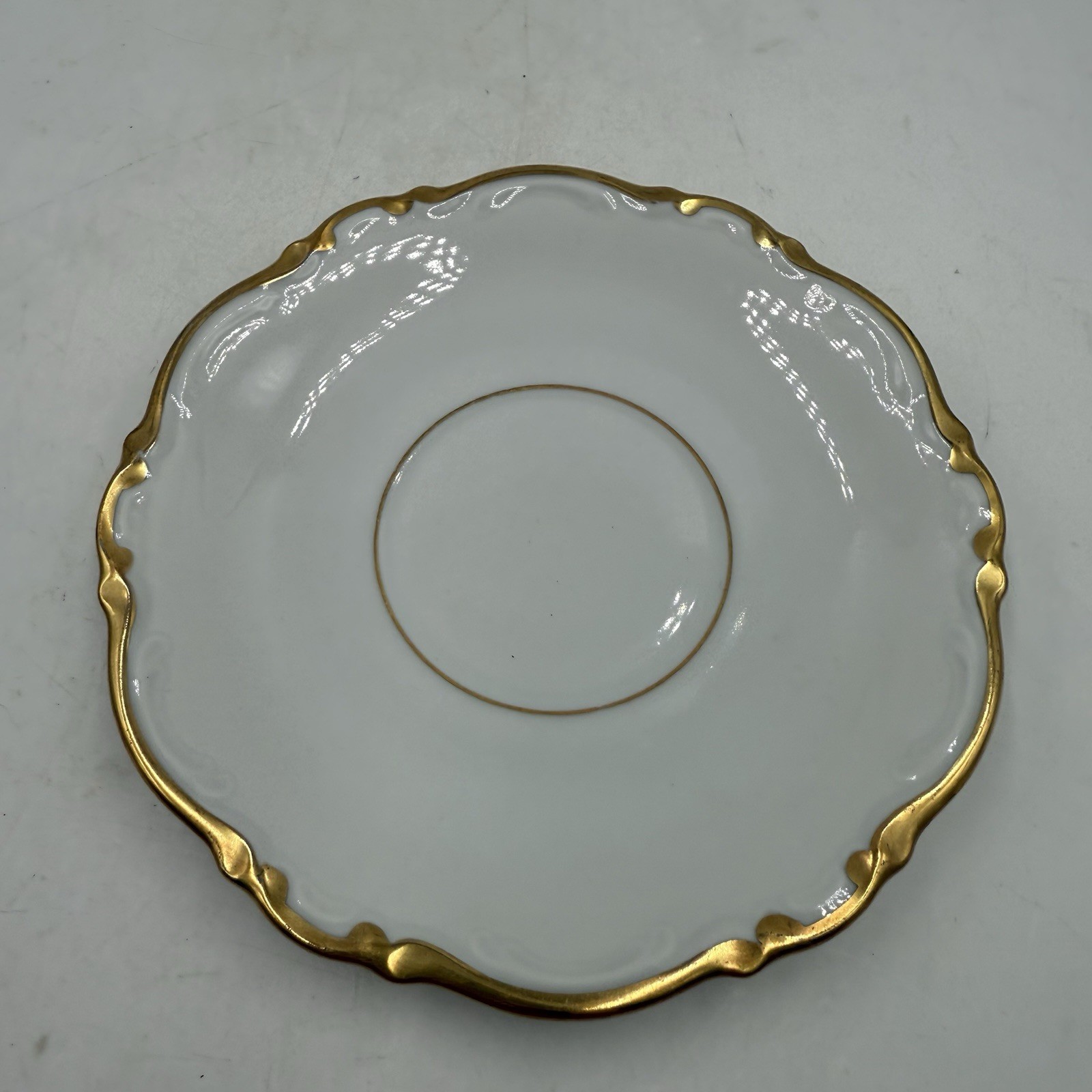 Mitterteich Bavaria Golden Lark Tea Coffee Cups Saucers Set of 3 Made in Germany