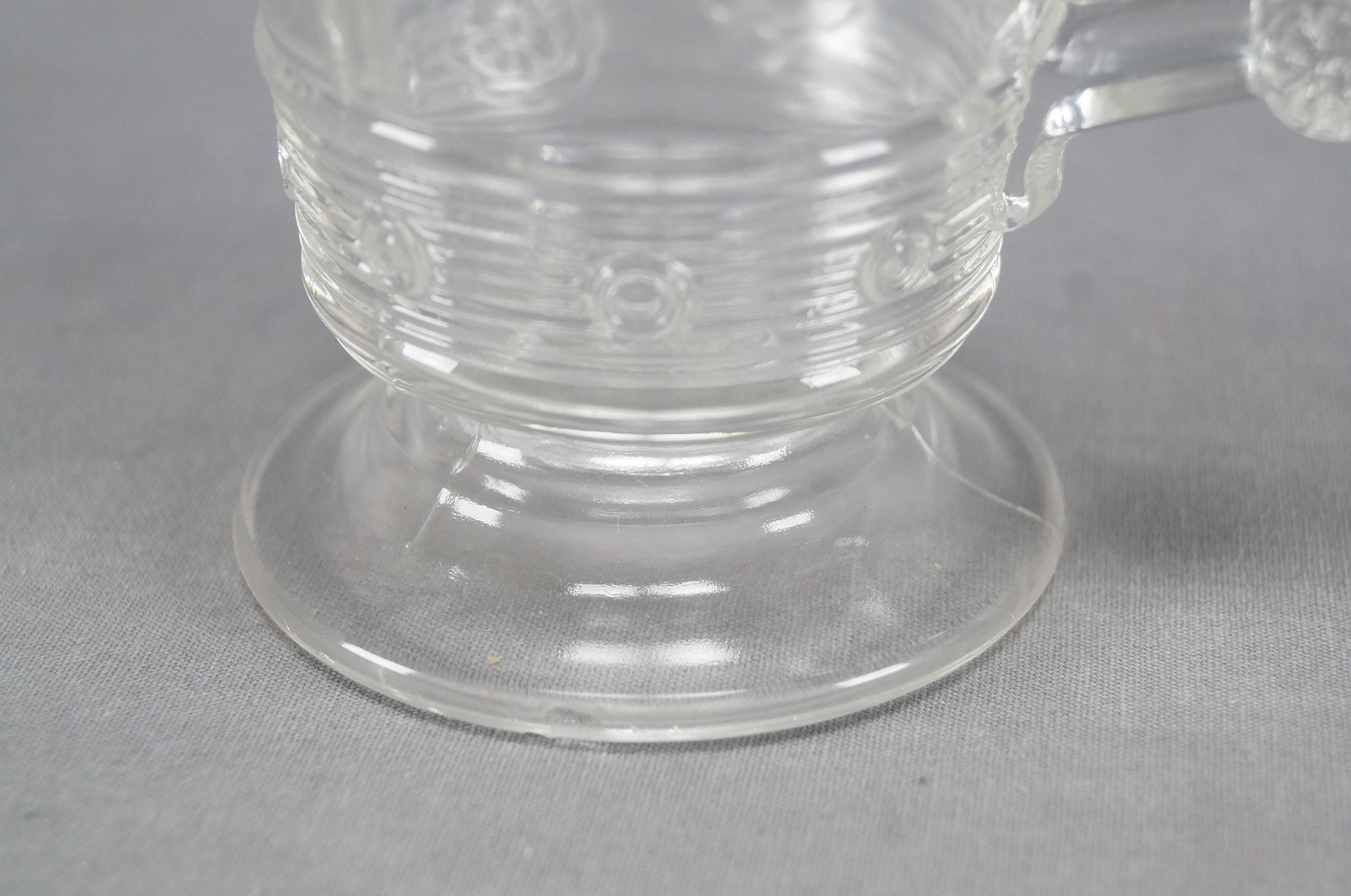 EAPG Bryce Bros / Us Glass Rosette Magic Pattern Creamer Circa 1880s – 1890s