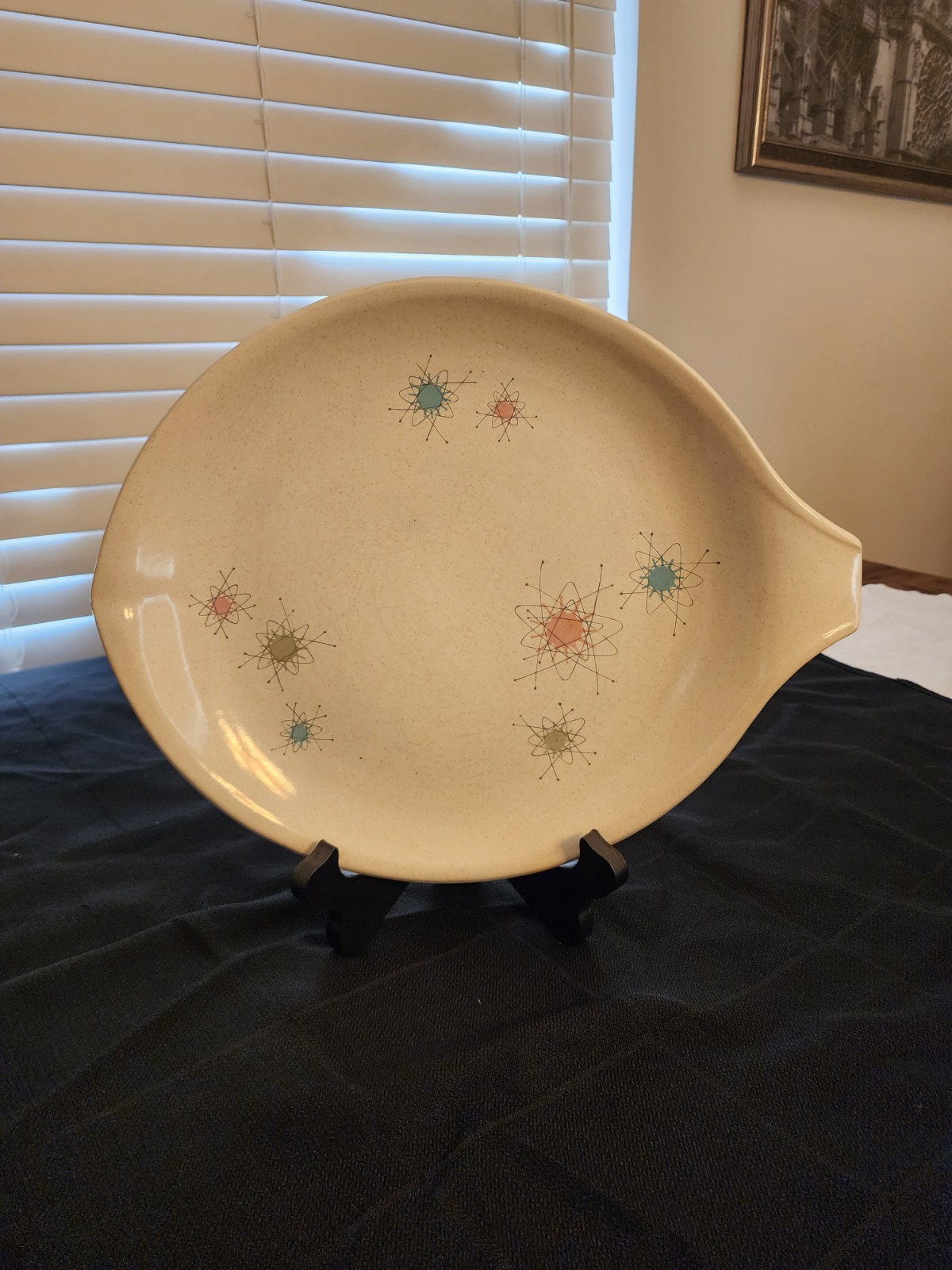 Vintage Grant Crest Tempo Atomic Starburst Set – 1950s USA MCM Speckled Lot