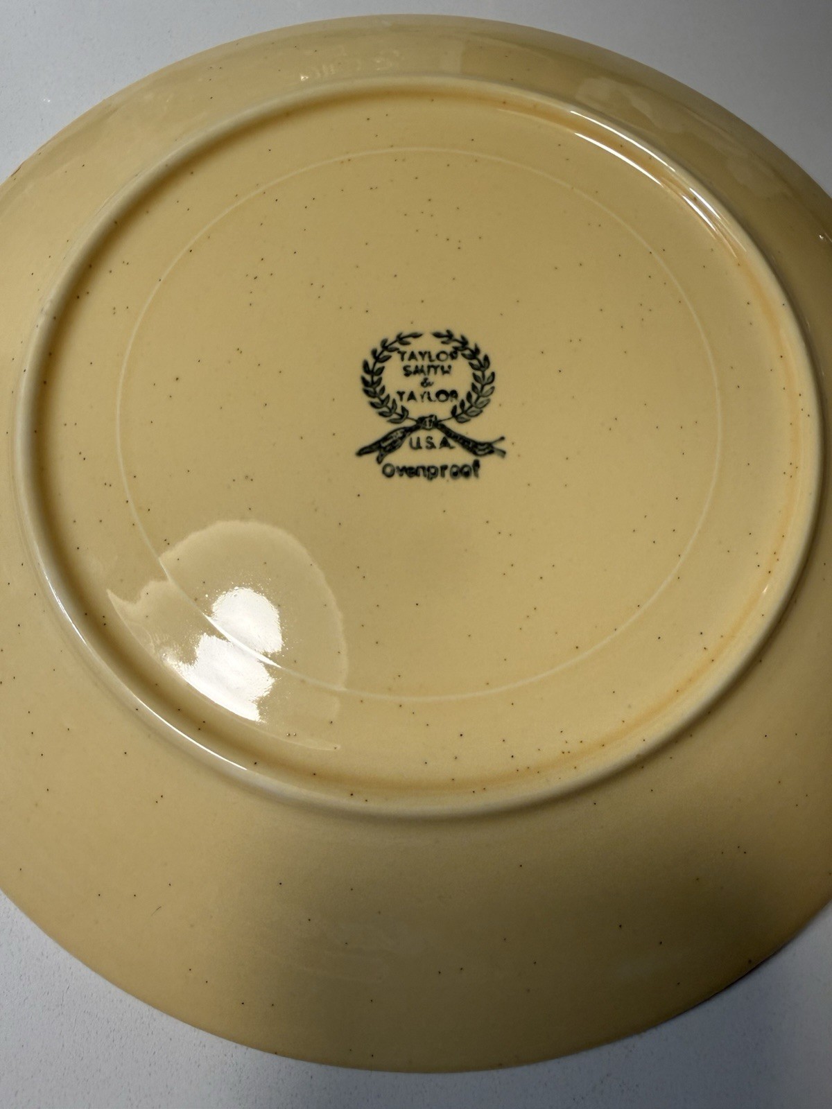 Taylor Smith & Taylor Ceramic “Reveille” Rooster Dinner Plates Antique