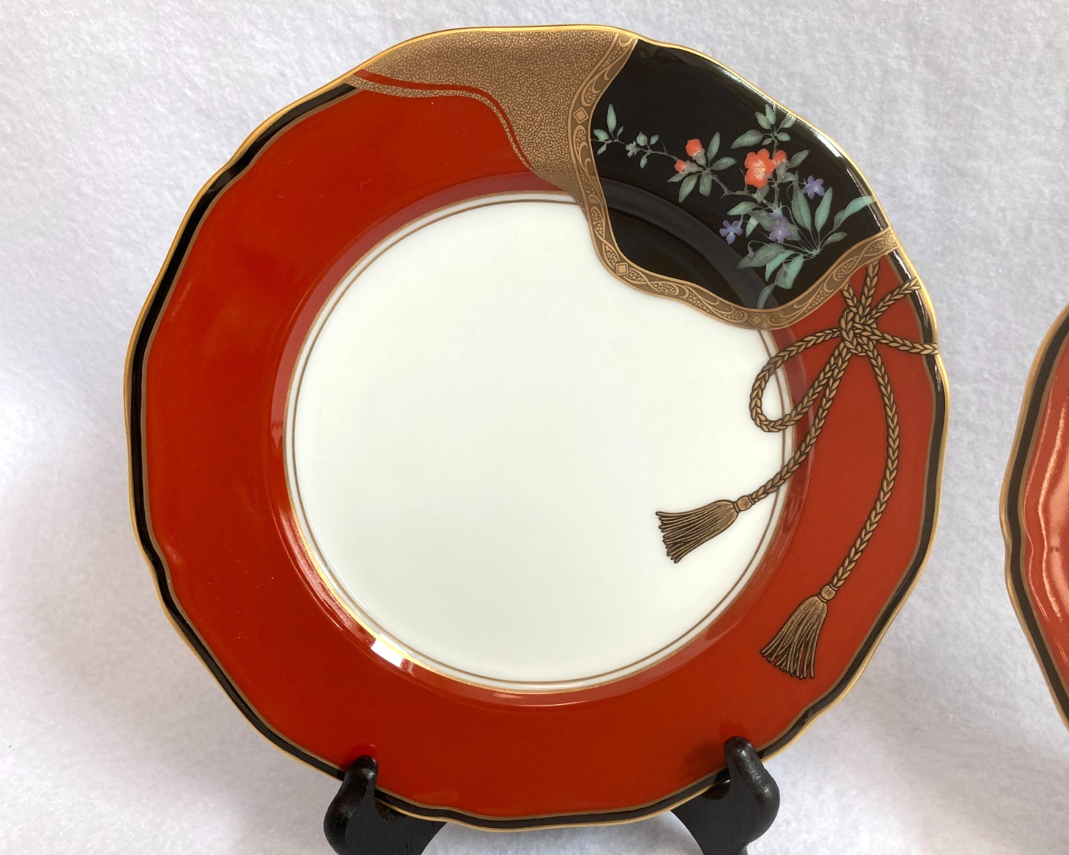 Set of 4 MASUDA Multi Motif 7 3/8″ Yokohama Porcelain Plates