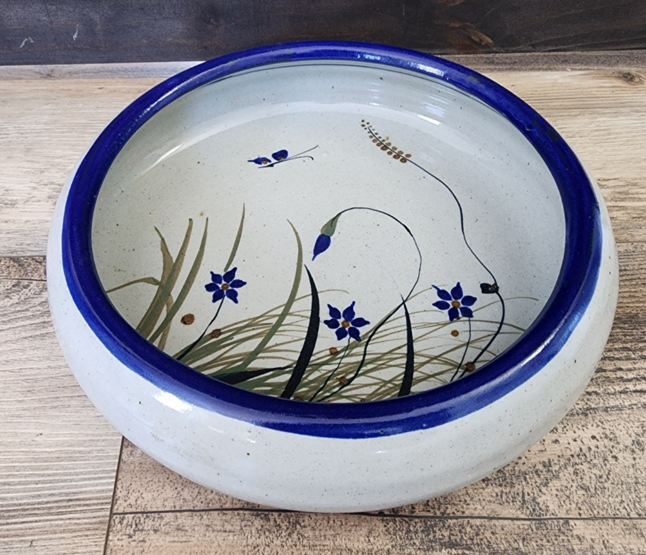 Teresa Duran Xochiquetzal Tonala Butterfly Serving Bowl | Signed | 11.5″ x 3″