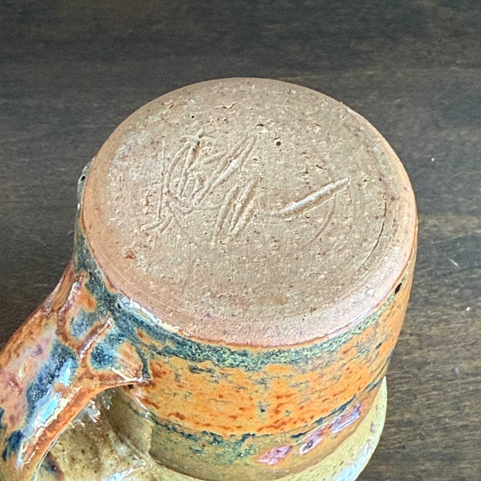 Vintage Barry Jepson Studio Art Pottery Coffee Mug 1978 Beta Sigma Phi Kansas