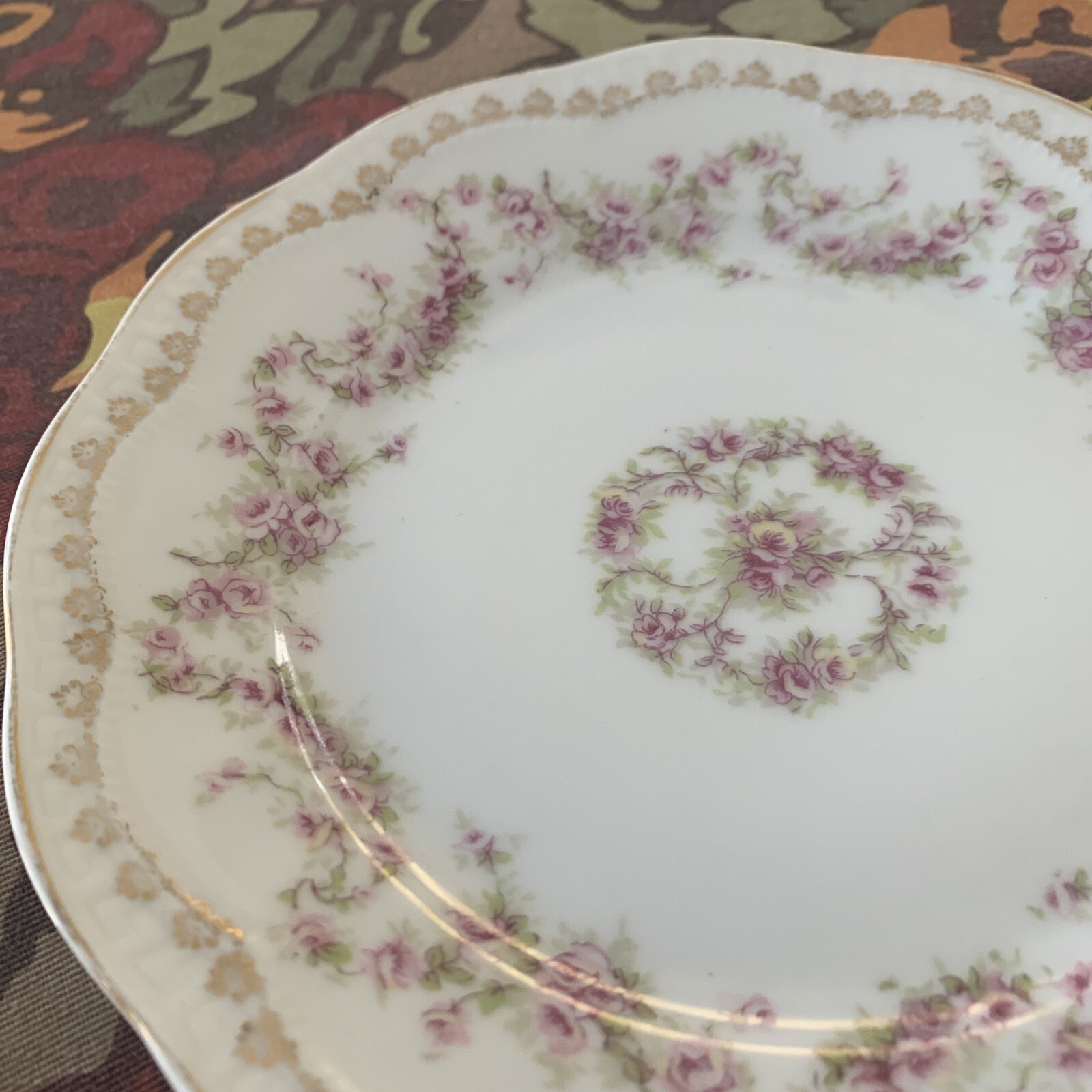 Z.S. & co Plate Bavaria Orleans 7.5 inches Floral Design