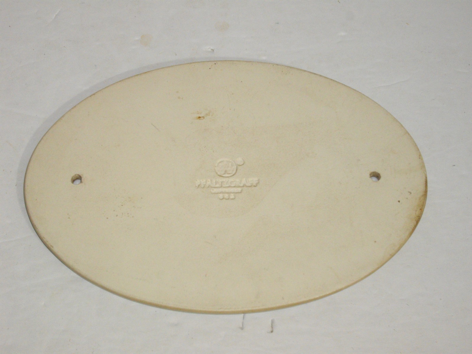 Vintage Pfaltzgraff Stoneware Folk Art Oval Welcome Plaque USA Unused