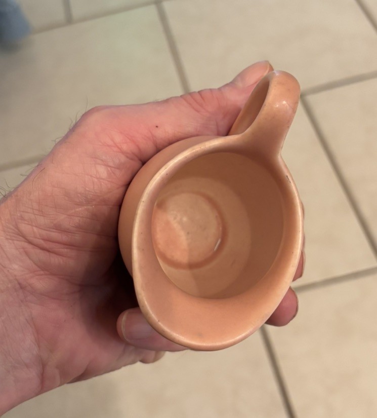 ROOKWOOD MATTE PINK CREAM PITCHER ORIGINAL 1933 VGC RARE OLD