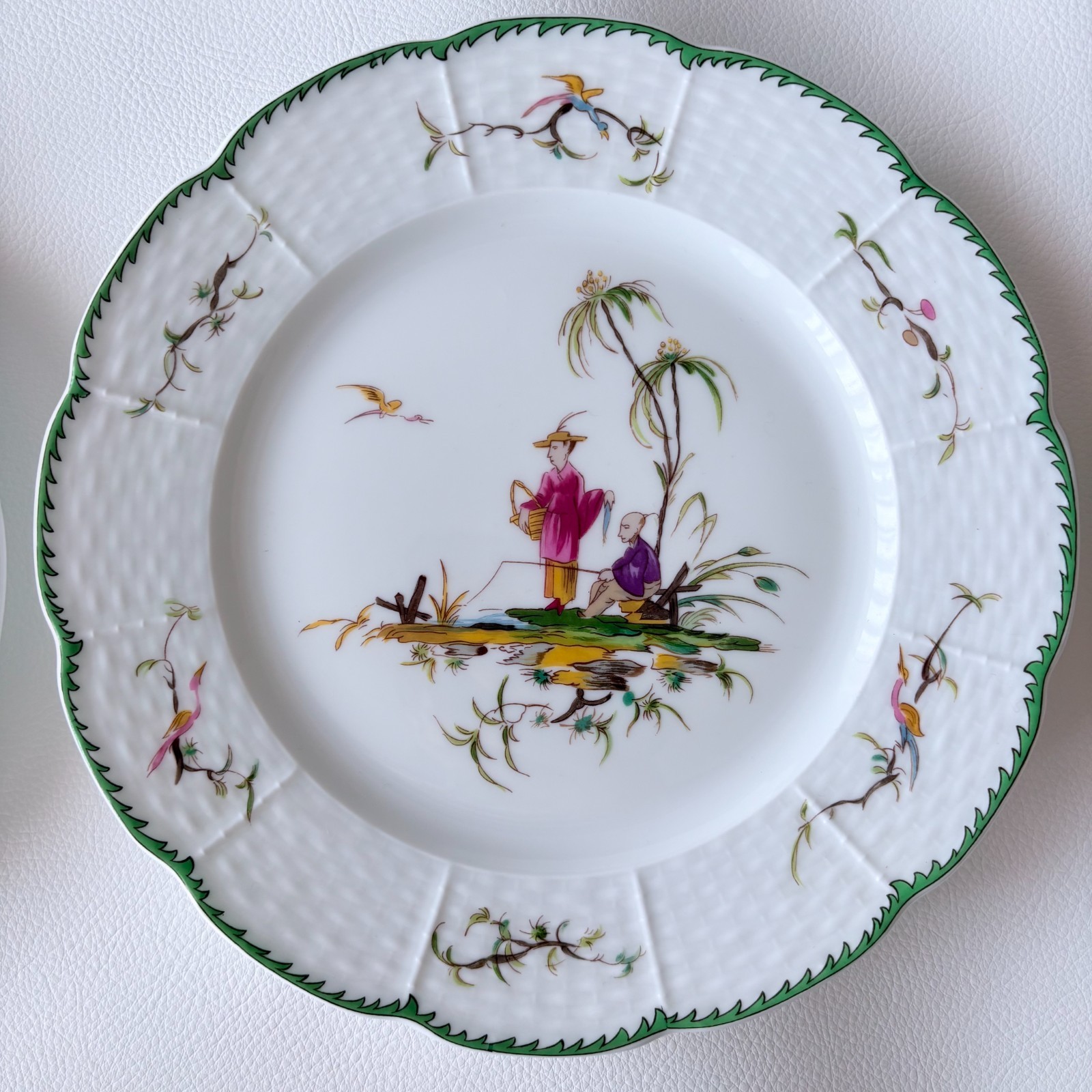RAYNAUD Limoges SI KIANG Plate Full Set 6 [No.1 – 6] 22cm/8.7″