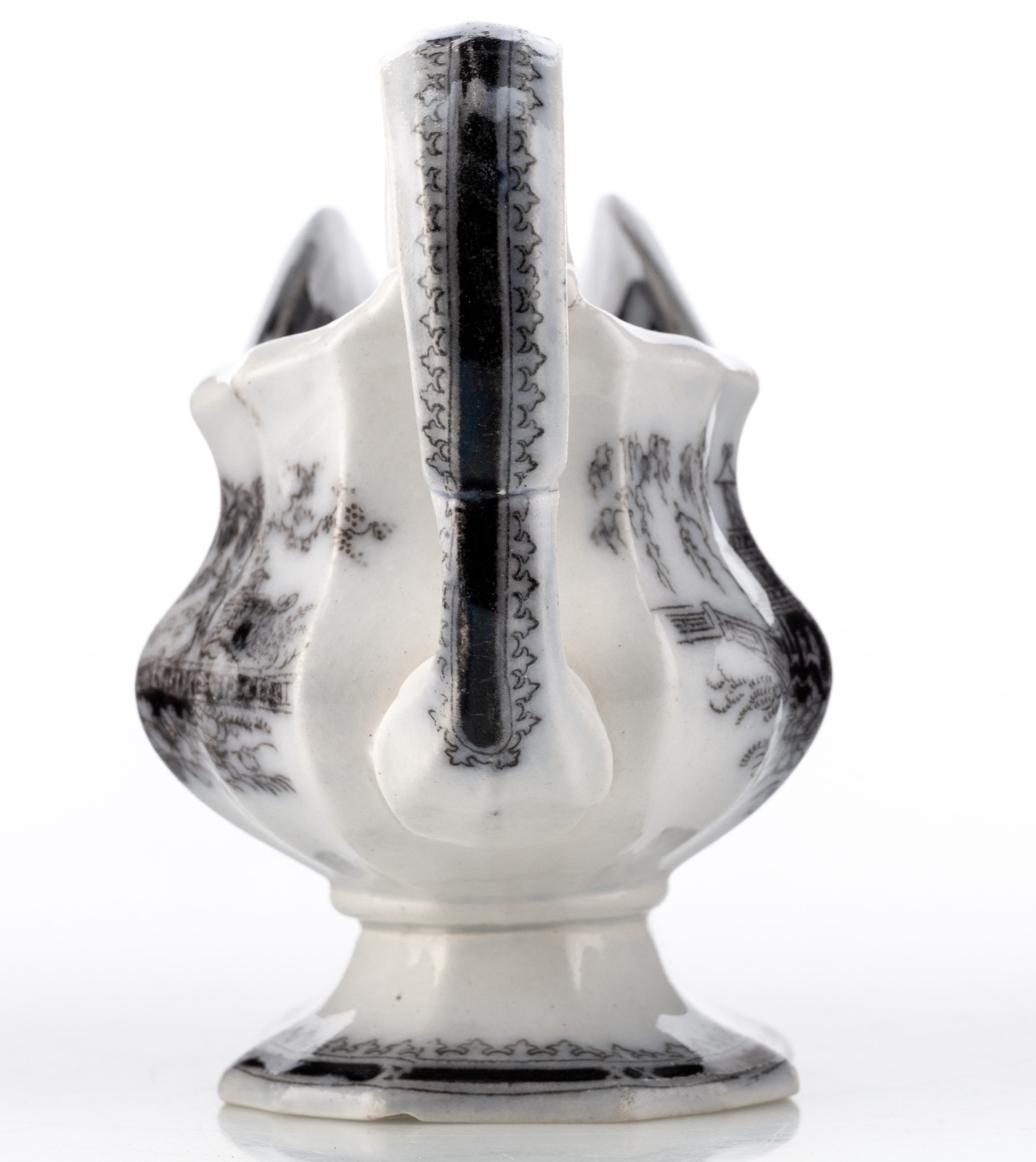 Mid 1800’s W. Adams & Son Staffordshire Ironstone Creamer Jeddo Mulberry 7×5″