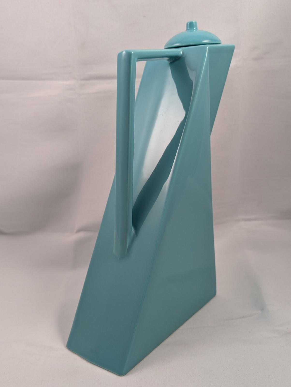 Salins Studio France TURQUOISE Tea Pot PIERRE CASENOVE Post Modern Memphis 1980