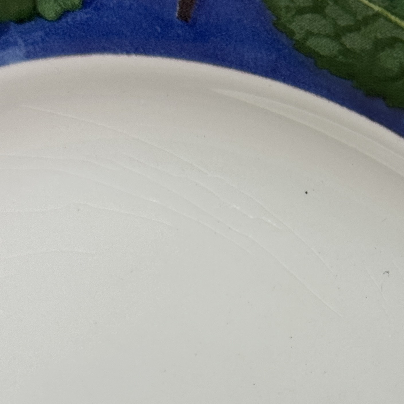 Set Of 6 POIVRE ET SEL BLUE Salad Plates 8.75″ Vintage Faiencerie De Gien France
