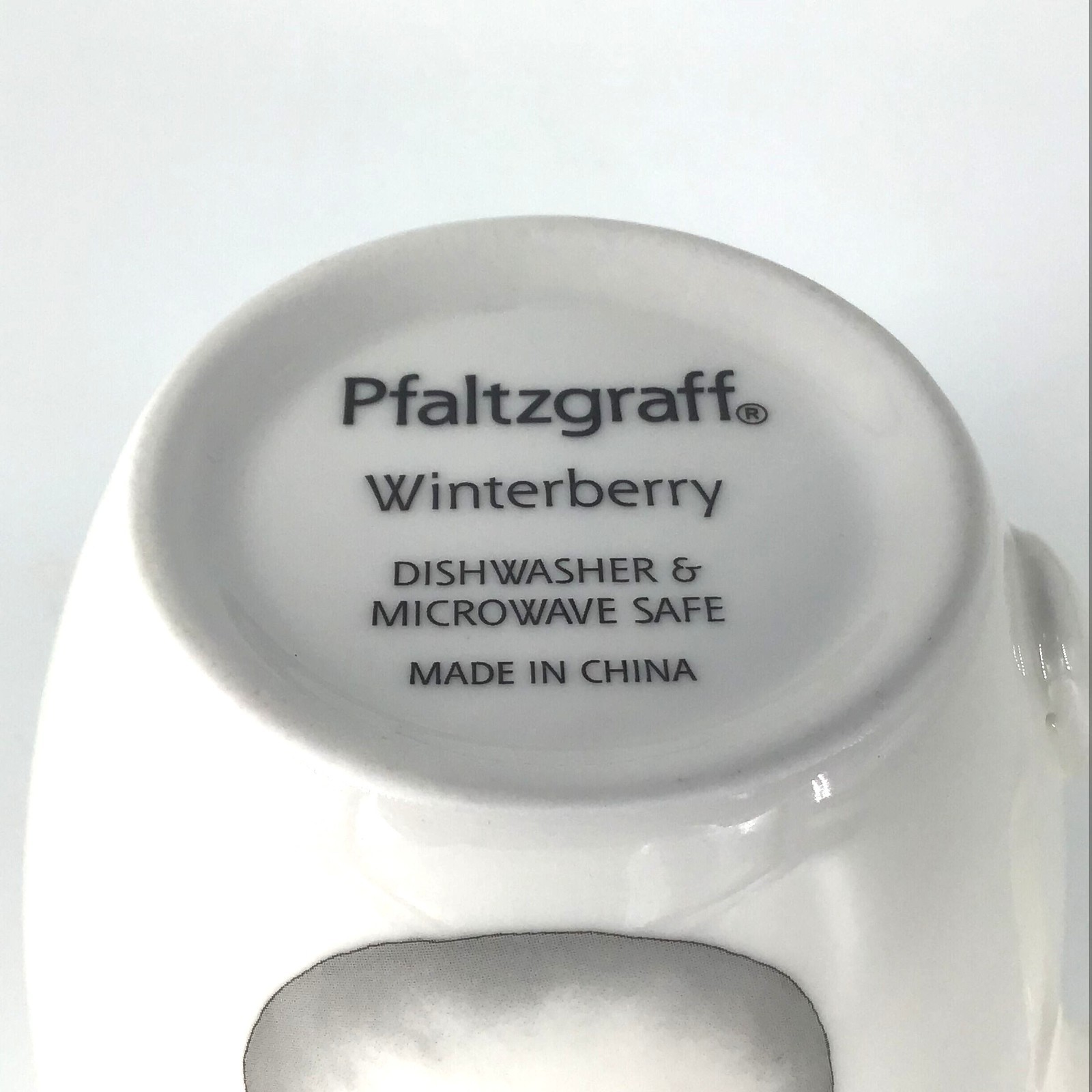 Pfaltzgraff Winterberry Mug Happy Holidays Snowman 20 oz 4.25″ D 4.5″ H
