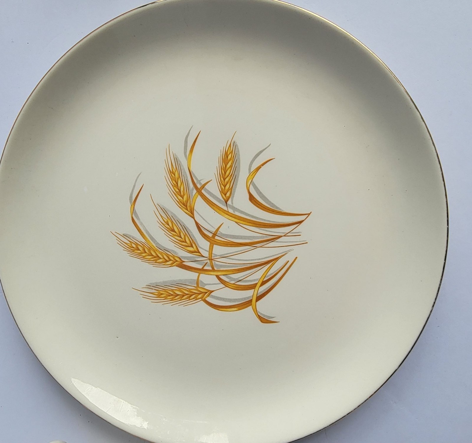 Vintage Golden Wheat 22K Gold Oven Proof Dinnerware Set