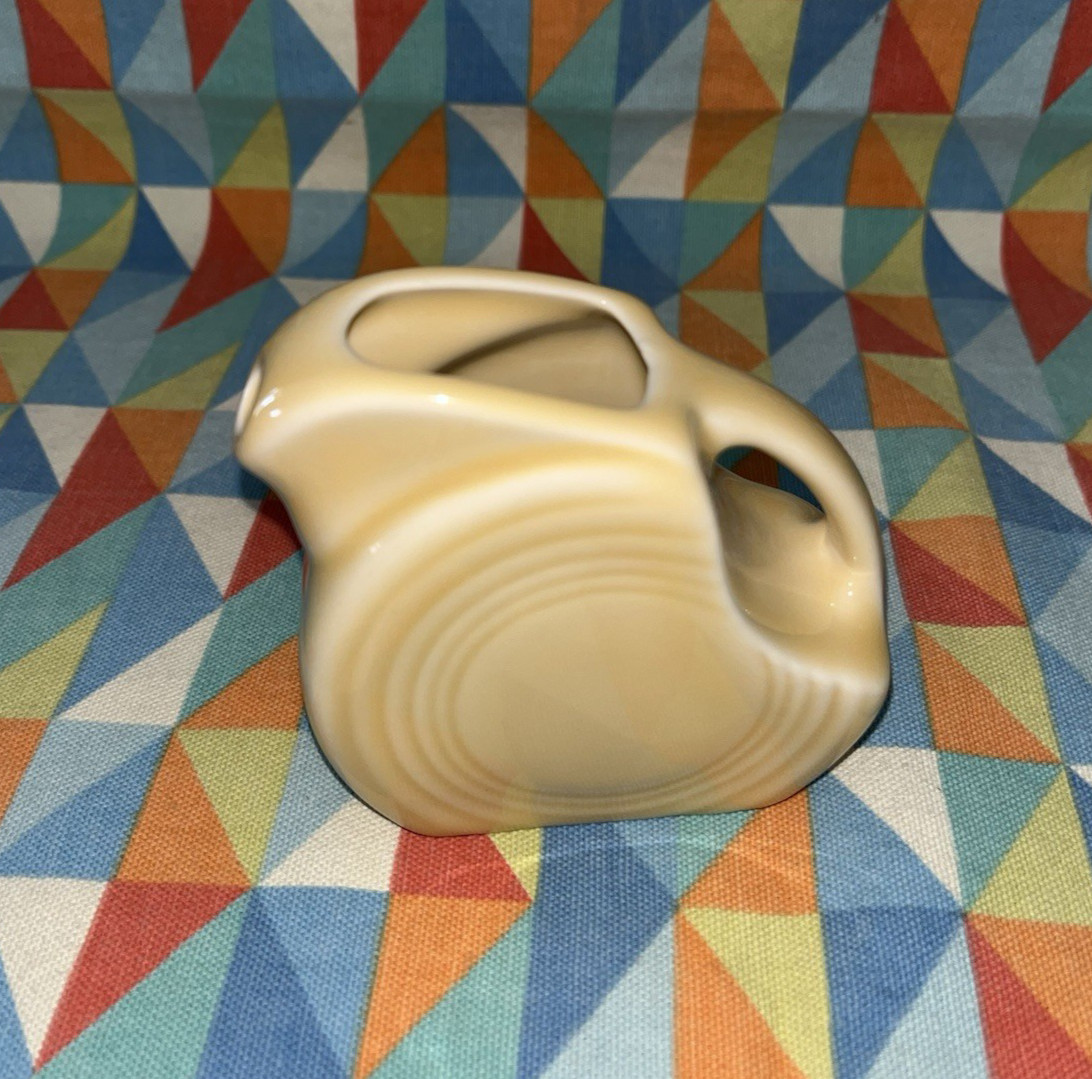 FIESTAWARE MINI DISK PITCHER creamer Ivory NEW FIESTA 5 OZ. new disc