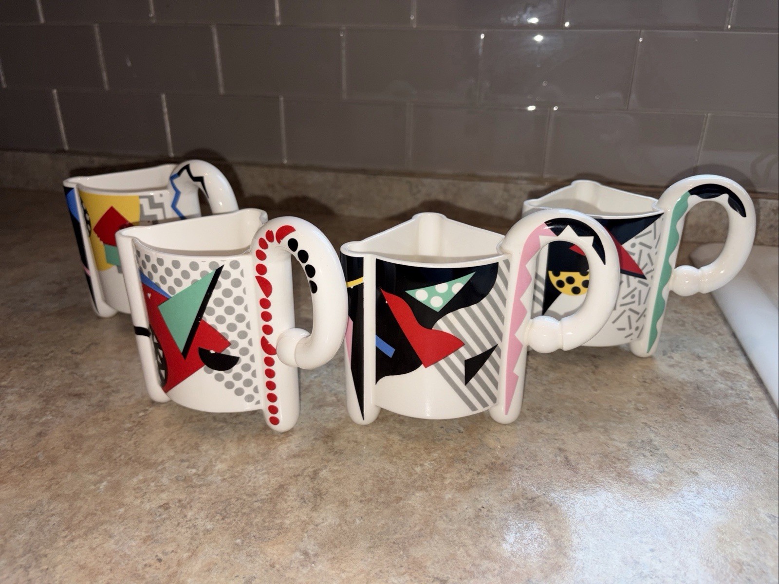 Rare Fujimori Carnival Mug Set of 4