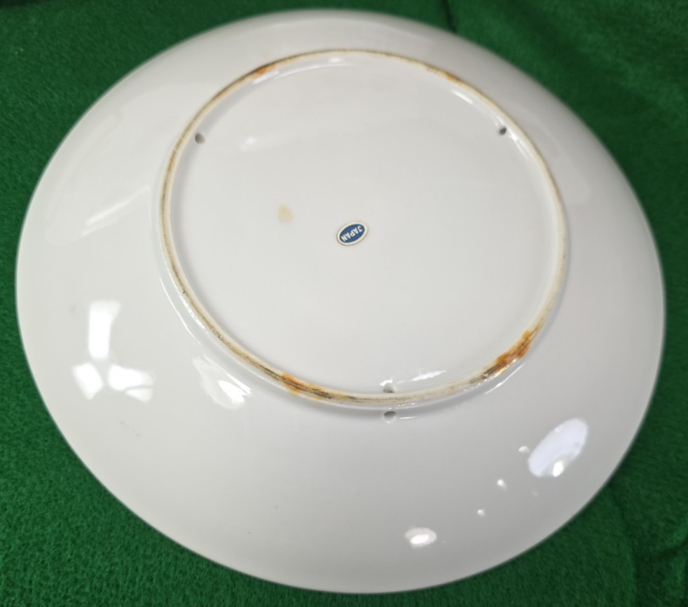 Vtg Herb Garden Wall Hanging Plates Set 4 Japan Parsley Mustard Sage Chives Deco