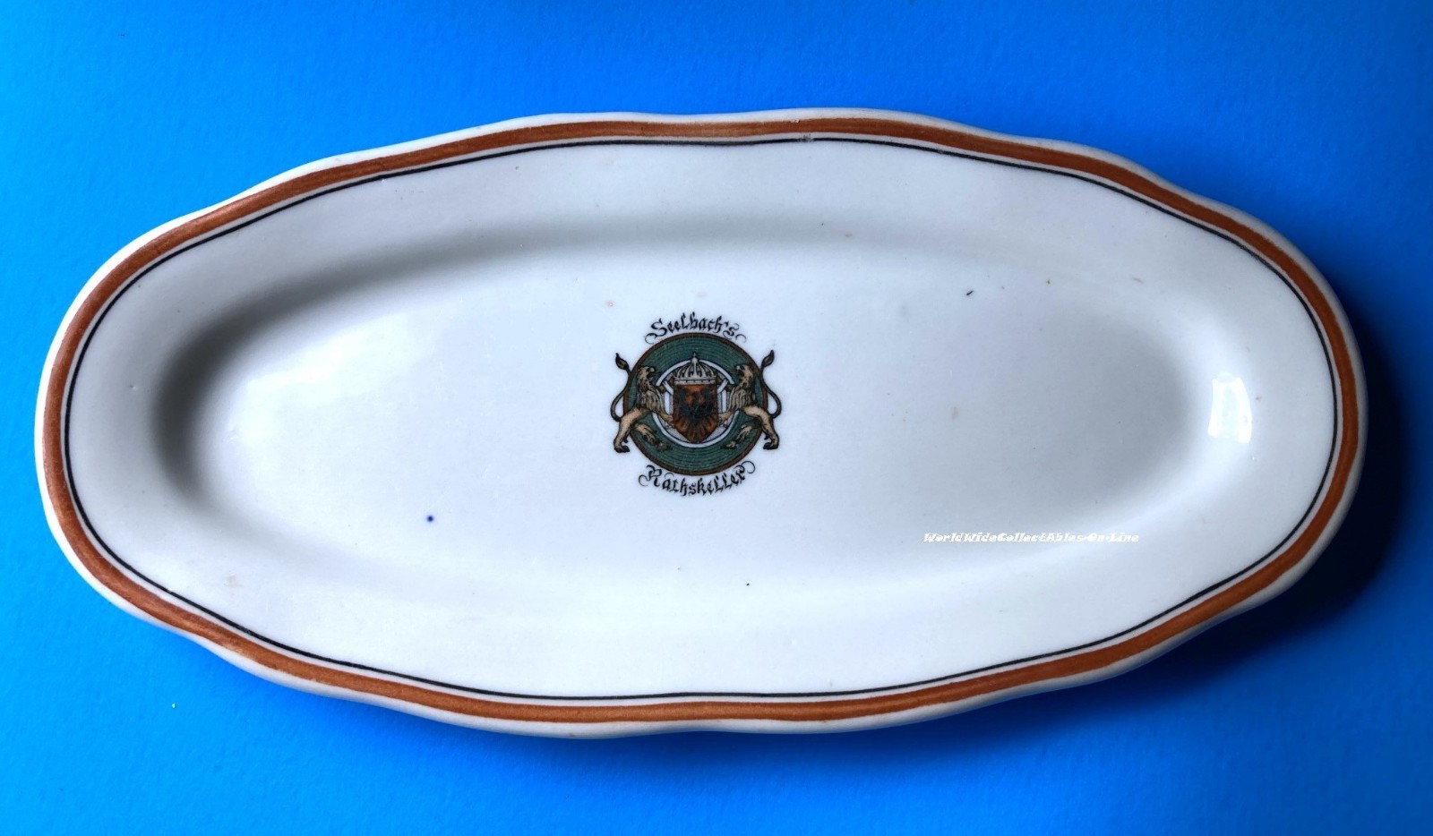 Rare 1905-1911 Seelbach’s Rathskeller Celery Serving Dish Bread J Dolfinger & Co