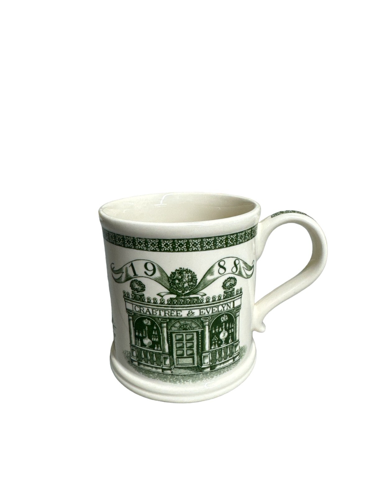 Vintage Mason’s Ironstone England 1988 Crabtree & Evelyn Green Coffee Tea Mug
