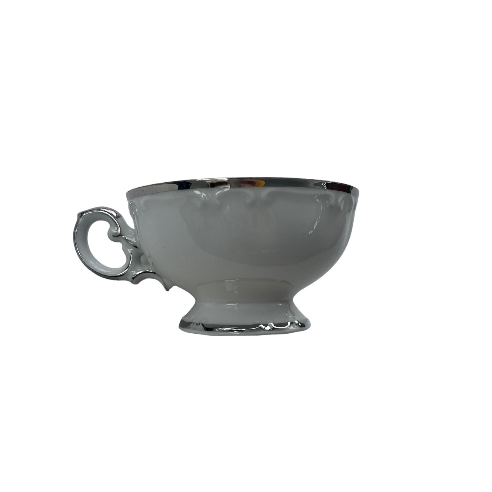 Vintage 1963 Silver Sonata By HARMONY HOUSE FINE CHINA Footed Tea and Coffee Cup