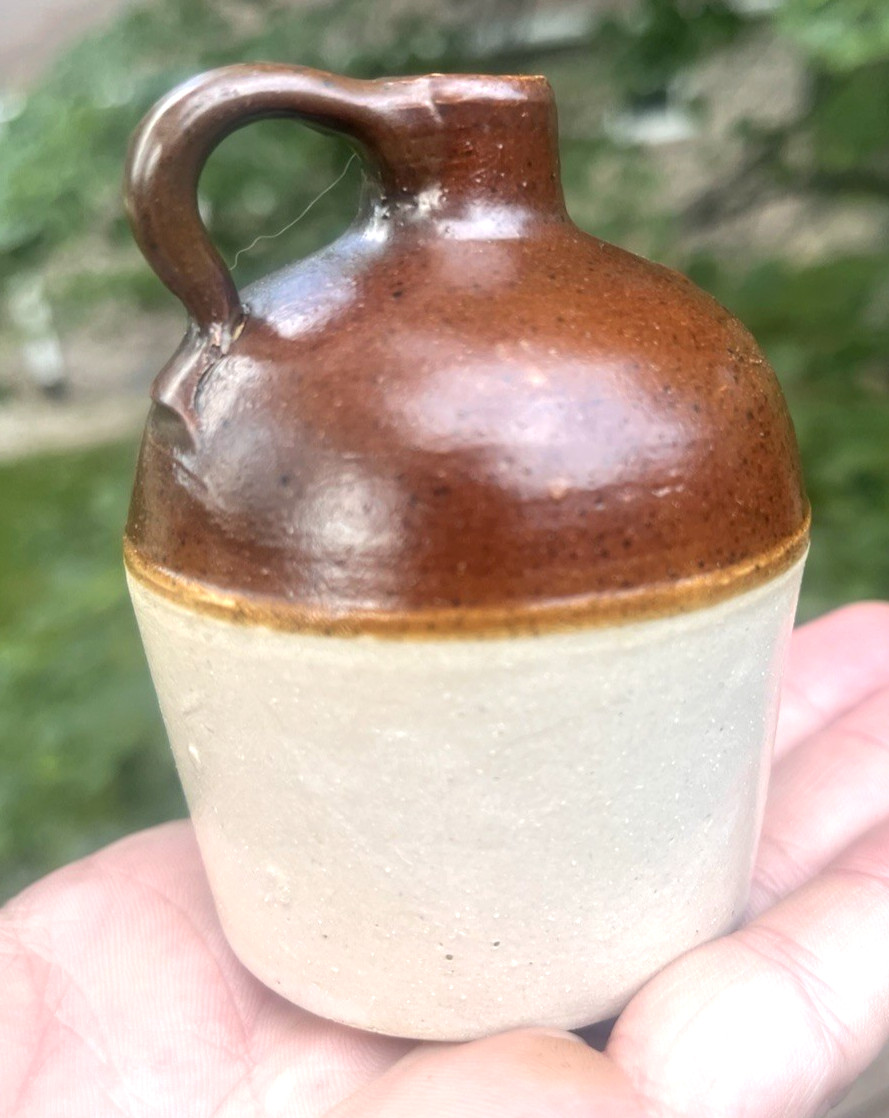 NICE 1/4 PINT MINI JUG MINNESOTA STONEWARE CO. RED WING, MN 1905 ERA CLEAN L@@K