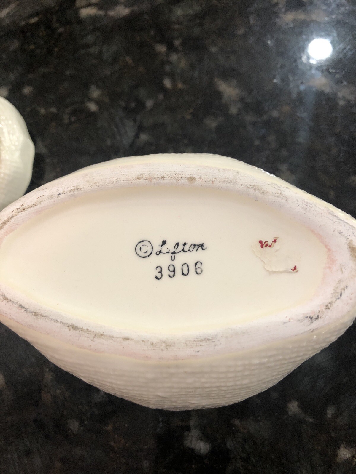 Vintage Lefton “Homemade” Lidded Jam Pot #3906 Ceramic Fruit Jar No Spoon