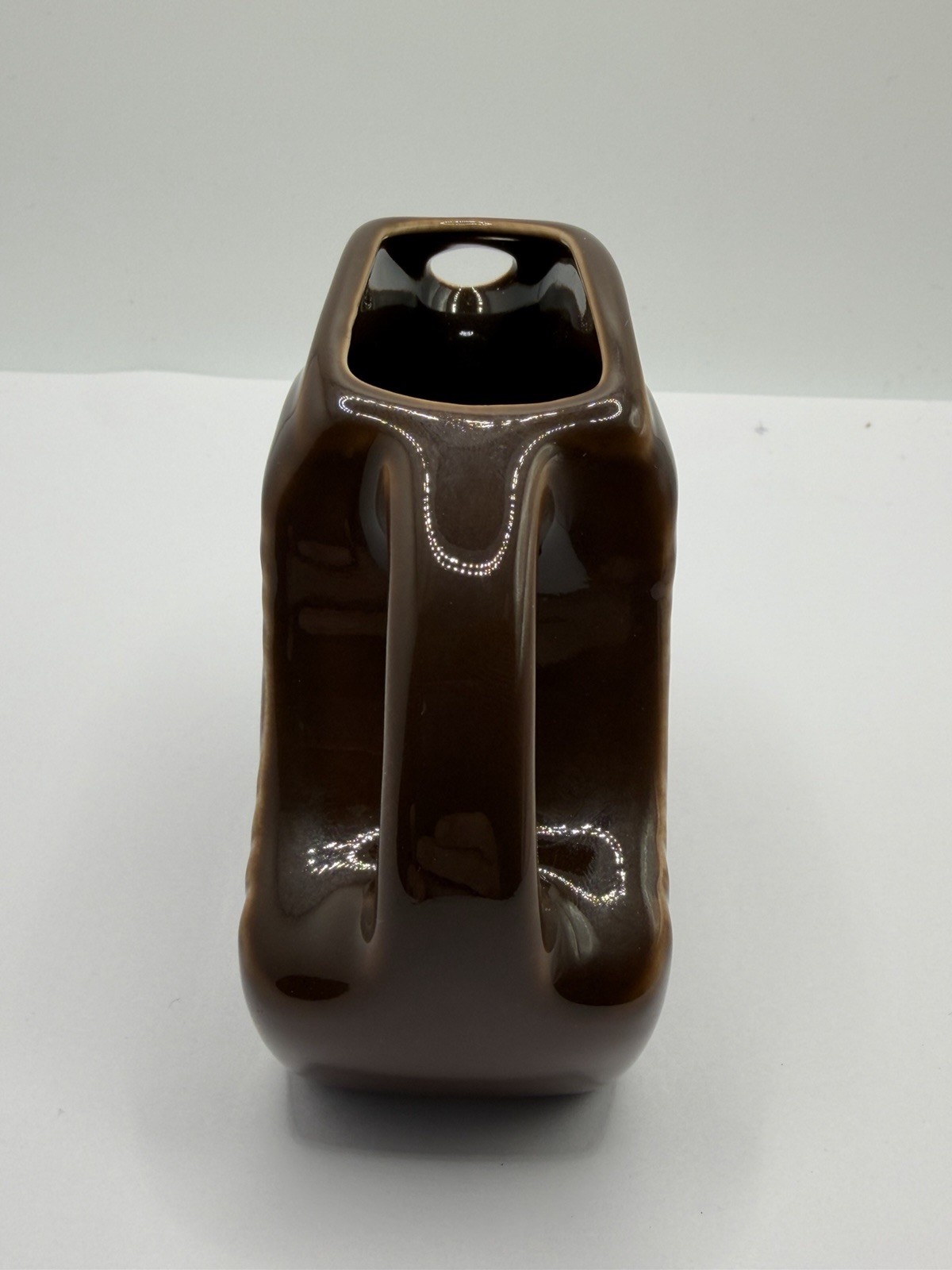 Fiesta Mini Disk Pitcher – Chocolate – Fiestaware Mini Disc Brown RARE HTF 5 oz