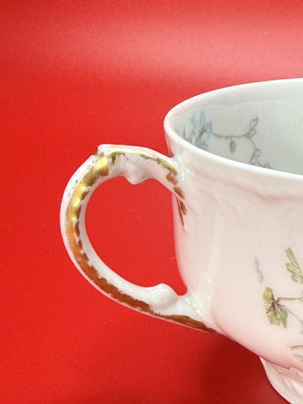 Antique Limoges Haviland France Hand-Painted Cup and Saucer Set, A.F. Wylie Mark