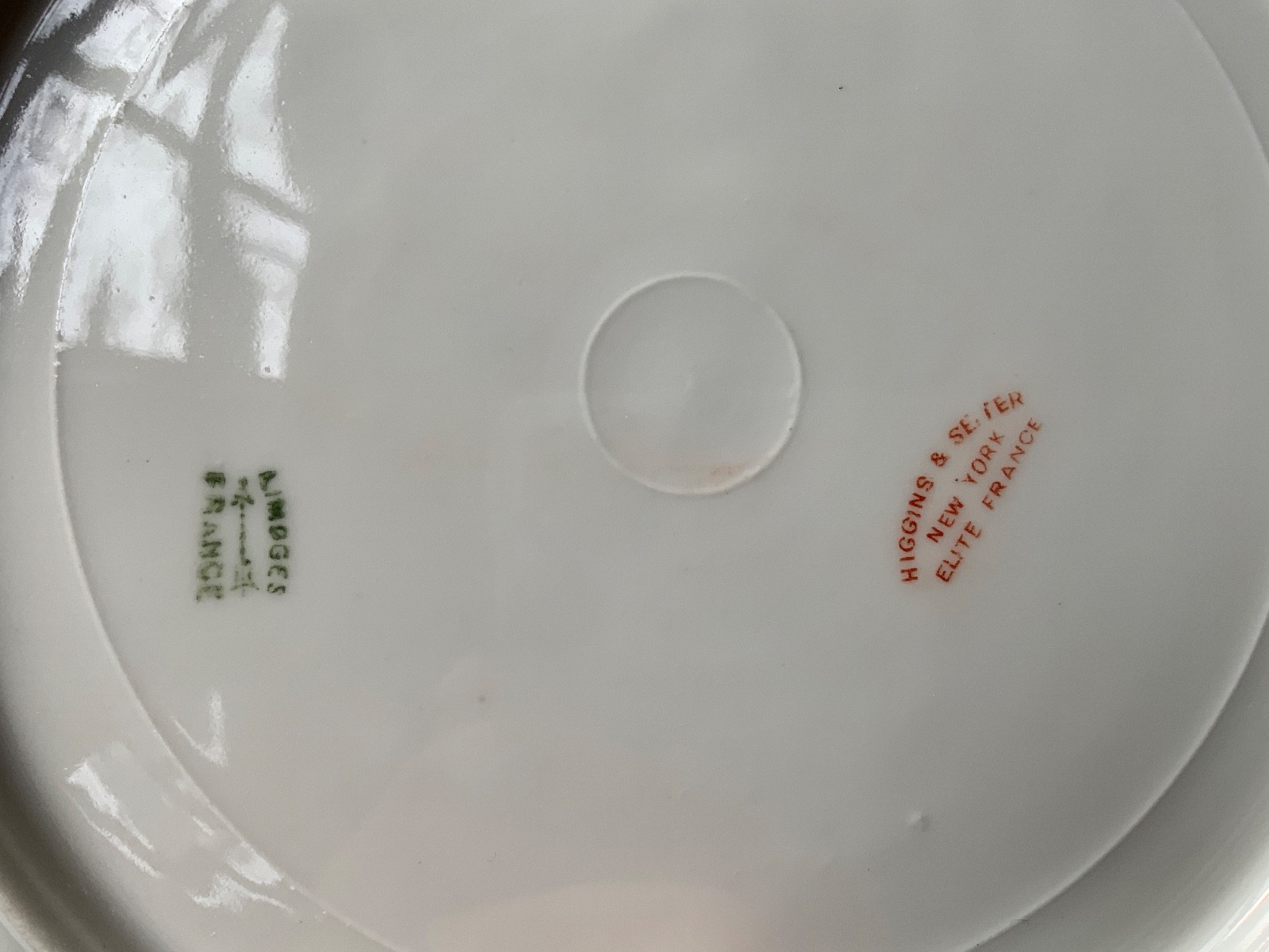 LAVIOLETTE ELITE LIMOGES FISH PLATTER & PLATE SET C.1896-1905 HIGGINS & SEITER