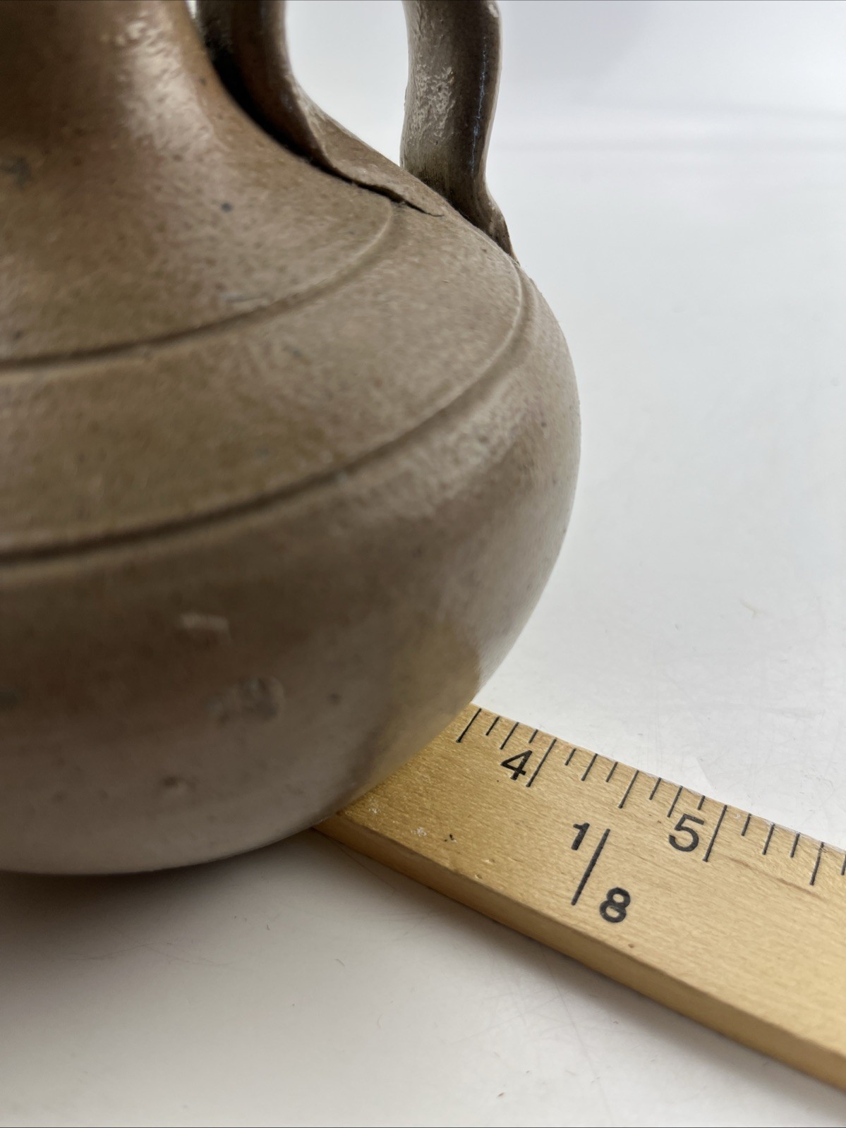 Jugtown Ware Squat Syrup Jug 4 1/2″Tall Stoneware Vintage Antique Primitive