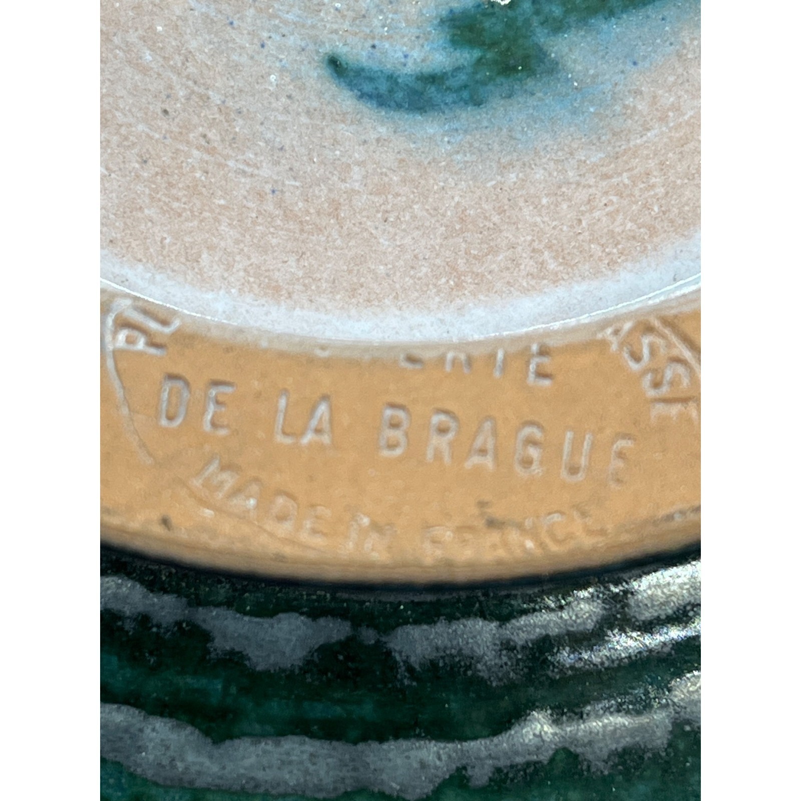 Plascassier De Grasse Pottery Bowl Signed Stamped De Las Brasur Made in France