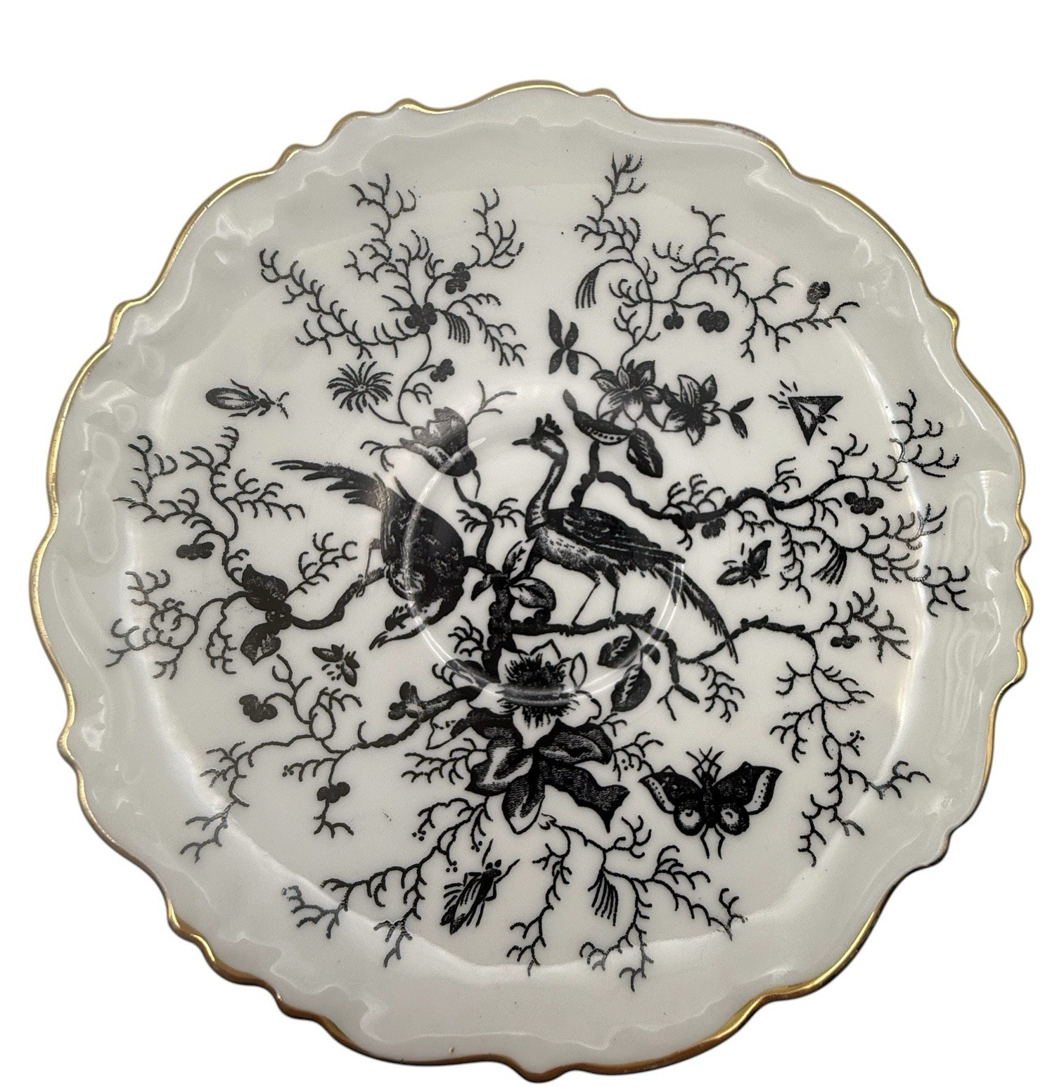 Coalport Cairo Black On White gold Rim Saucer Plate 5.5” Replacement
