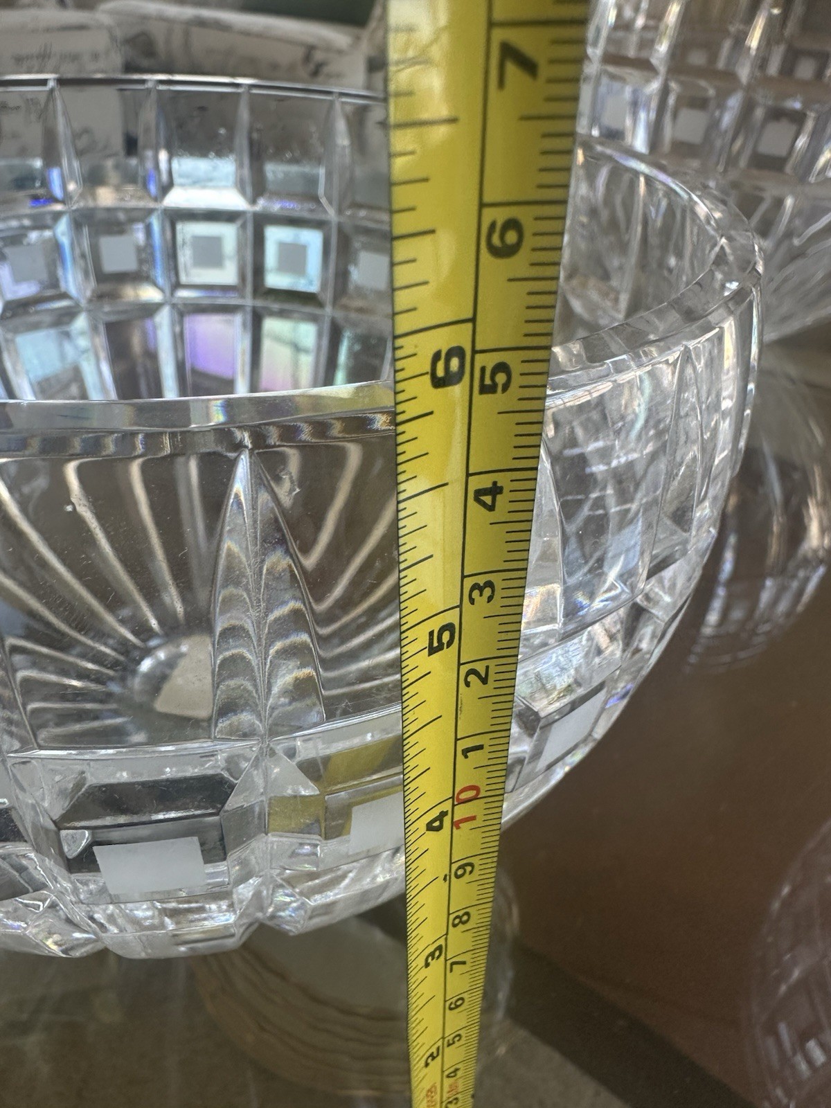 VTG Marquis by Waterford Quadrata Crystal Bowls Signed 3pc Centerpiece Poland