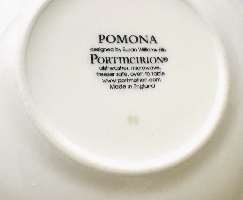 Portmeirion Pomona Set of 2 FRUIT DESSERT BOWLS 6 3/4″ Wild Blackberry