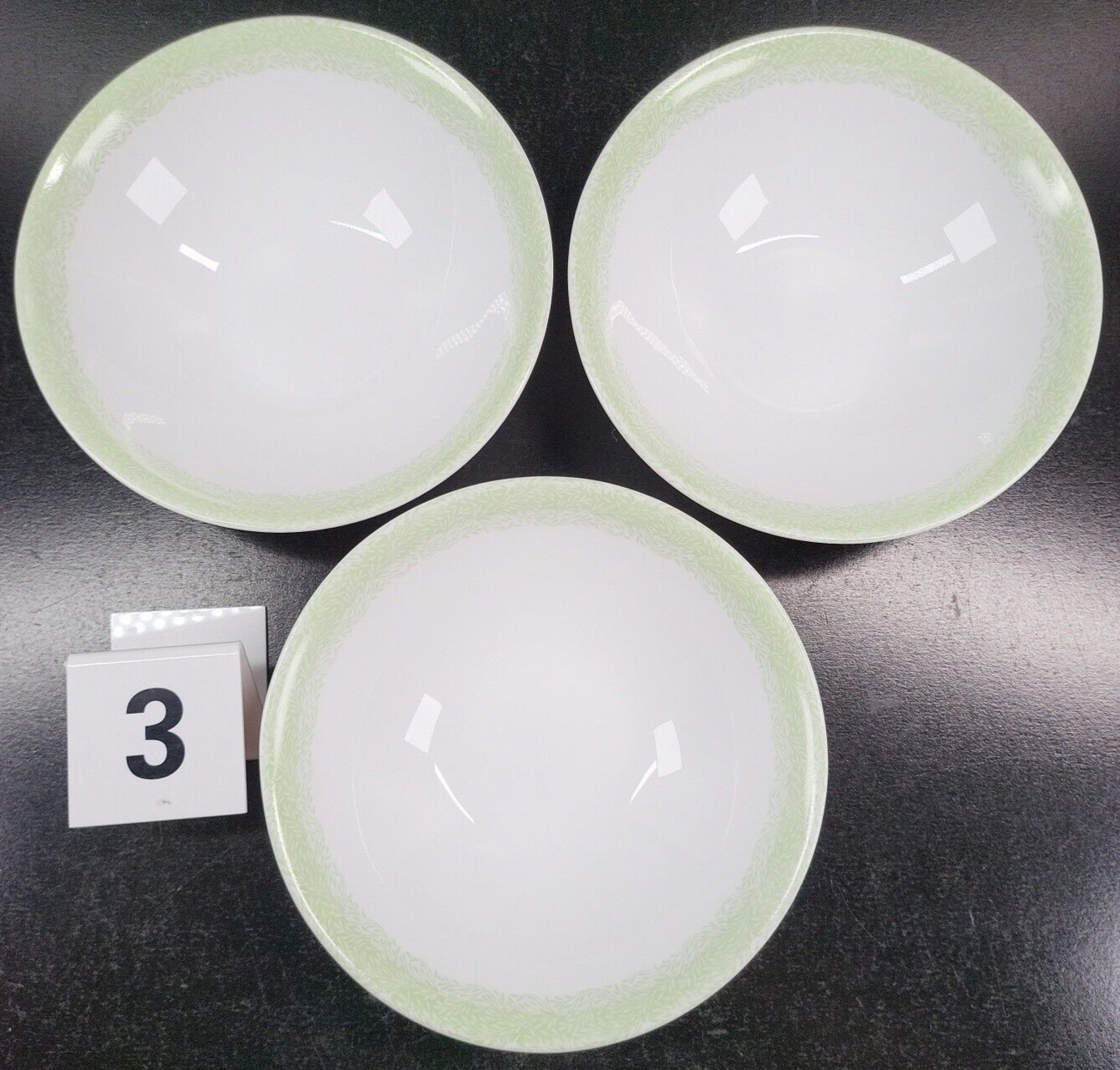 15 Pc Martha Stewart Everyday Green Leaves Plates Bowls Set MSE France Dish Lot