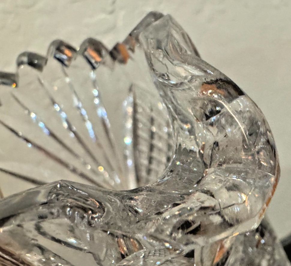 1880 – 1912 AMERICAN BRILLIANT PERIOD LEADED CRYSTAL PITCHER 11″ TALL – DS31