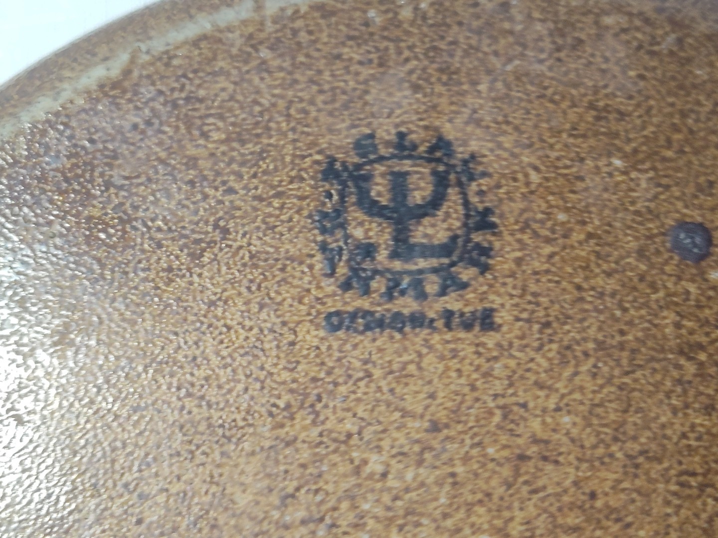Vintage 9 in Baking Dish Eslau Brown Stoneware Denmark Tue Poulsen