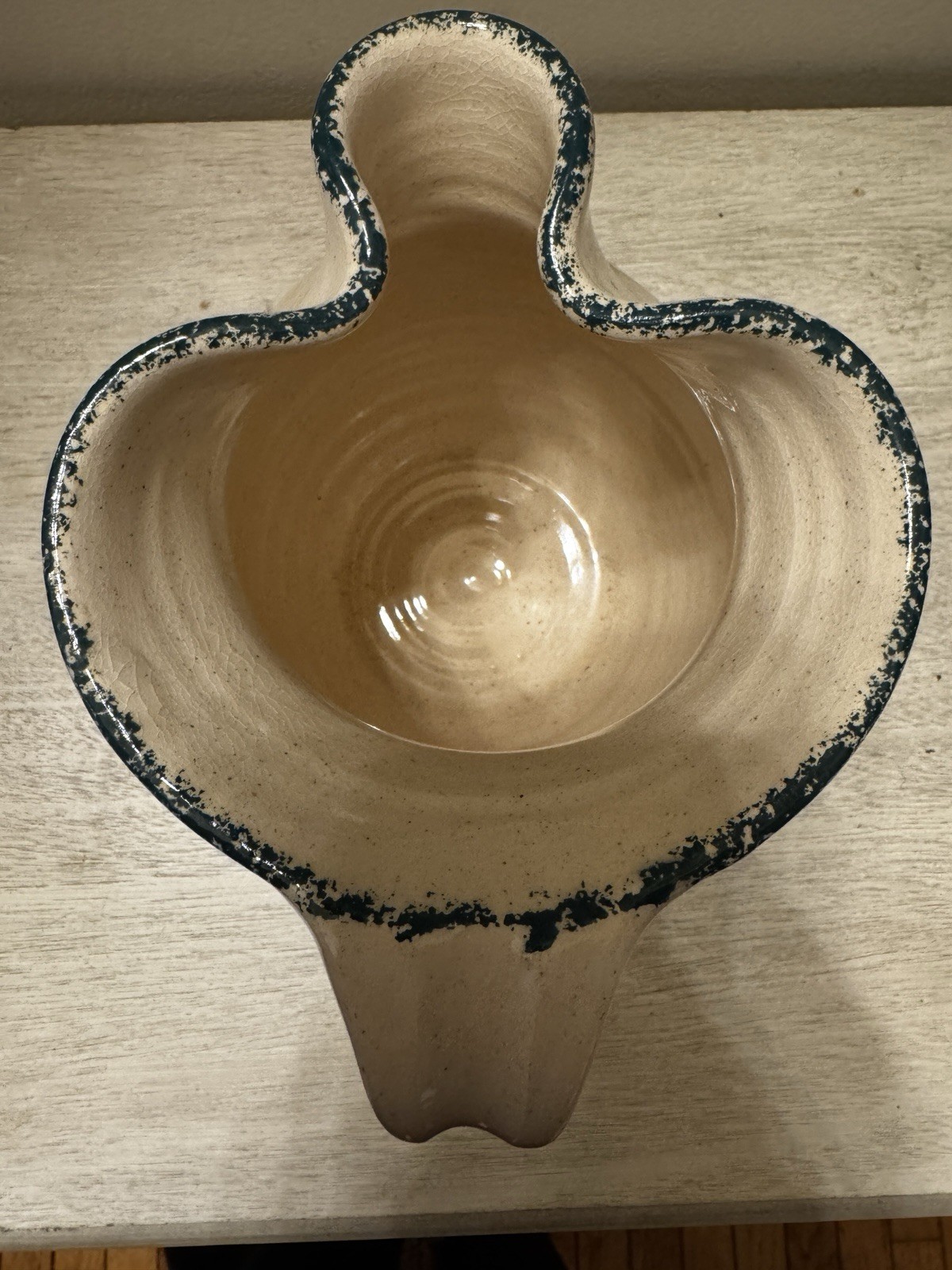 VTG 1992 Three Rivers Pottery Stoneware Pitcher – Hand-Thrown Pine Tree Motif