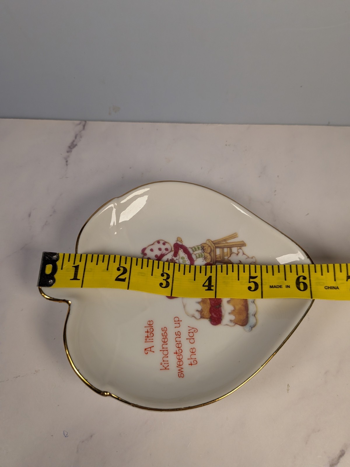 Strawberry Shortcake 1980 Porcelain Trinket Dish Berry Shaped Designer Collectio
