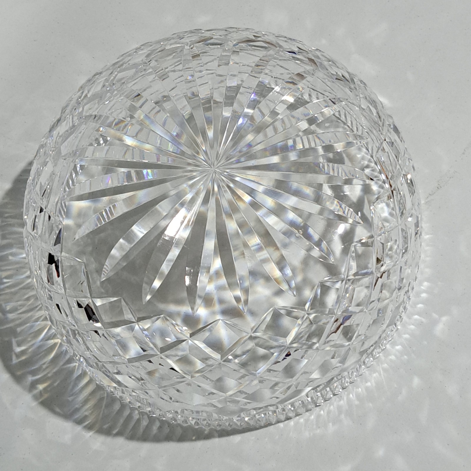 Vintage Waterford Crystal 8″ Round Fruit Salad Bowl Killeen Pattern Unmarked