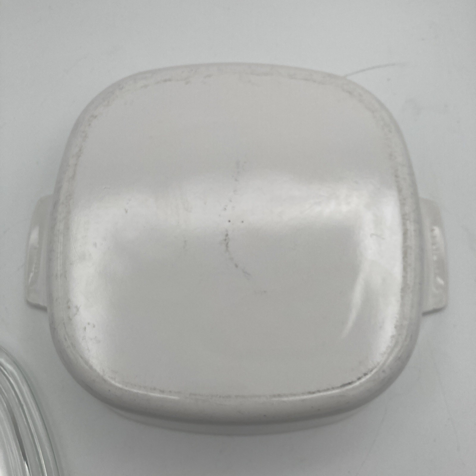 CorningWare A-2-B 2 Liter Casserole White Just White Pattern w/ Pyrex A9C Lid