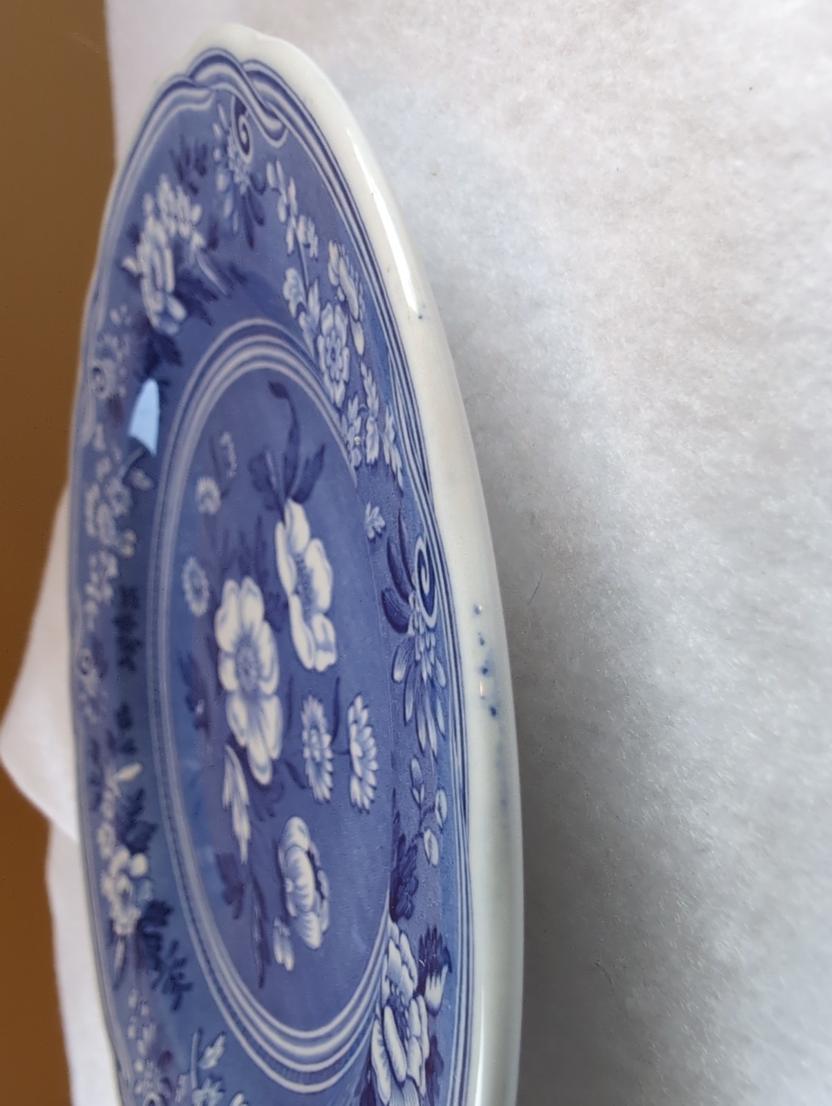 VTG SPODE Botanical 1820 BLUE ROOM COLLECTION 7.5 PLATE – ENGLAND