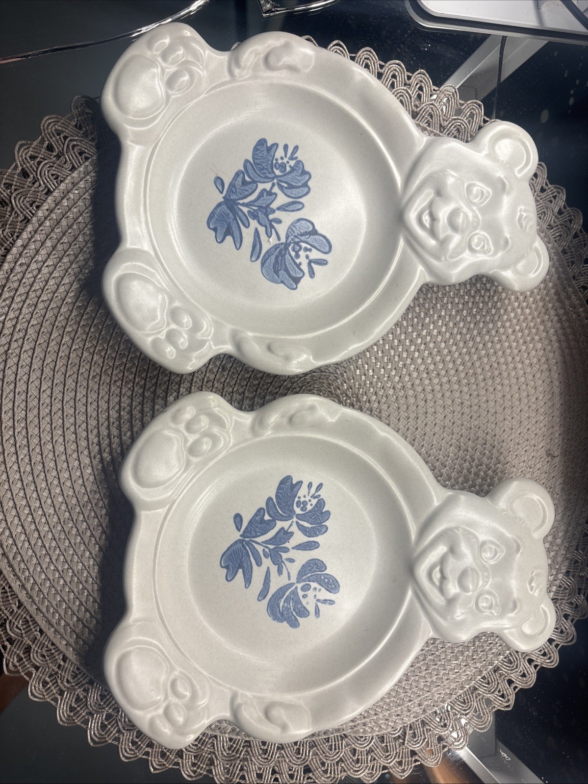 Pfaltzgraff Yorktowne Porridger Child’s Teddy Bear Bowl Set Of 2