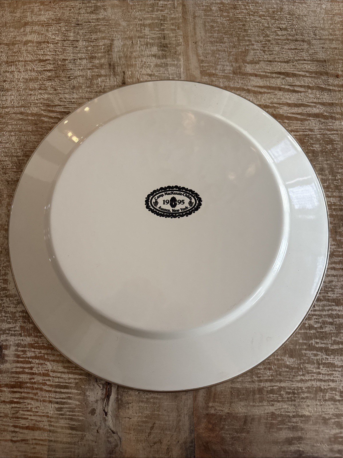MacKenzie Childs Courtly Check Round Charger 12″ FREE SHIPPING !